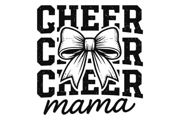 Cheer Mama Bow Typography Design Review