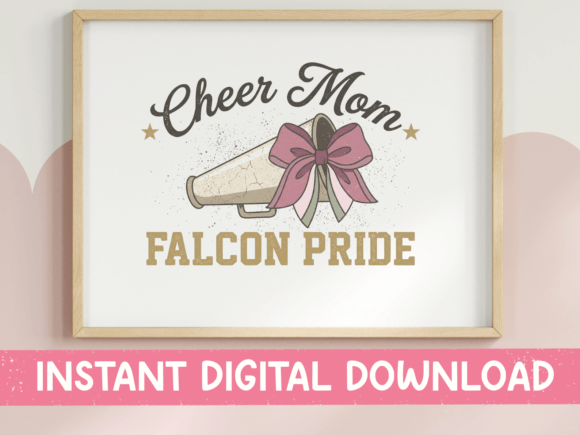 Cheer Mom Falcon Pride: A Feminine Touch