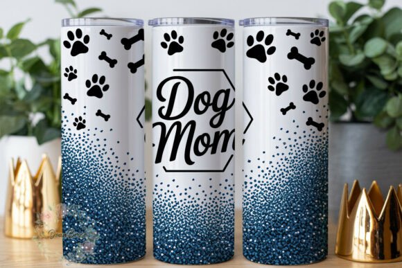 Dog Mom Glitter Paw Print 20oz Wrap Review