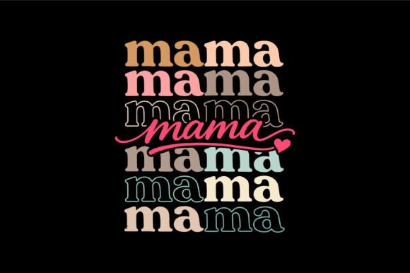 Mama Retro Stacked Typography: An Embroidery Review