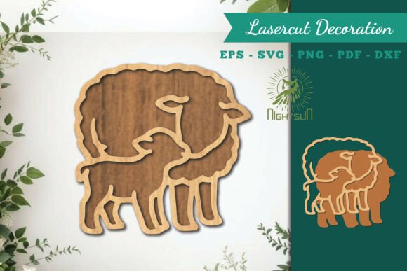 Mom and Baby Sheep Lasercut Decoration Review