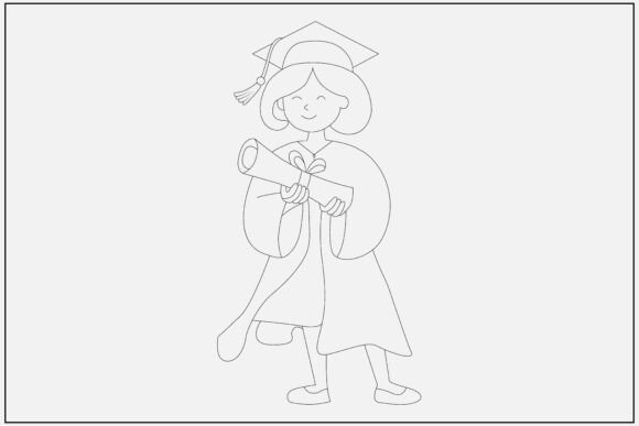 Mom Graduation Cap Line Art: A Versatile Design