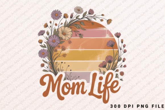 Mom Life PNG: A Versatile Design for Embroidery
