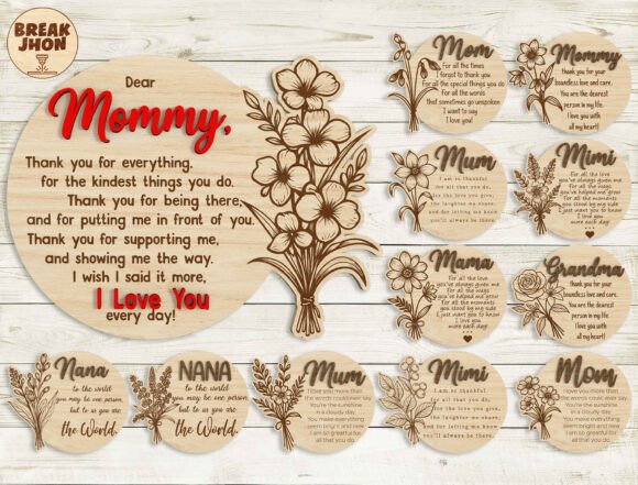 Mom Plaque Laser Cut File SVG Bundle Review