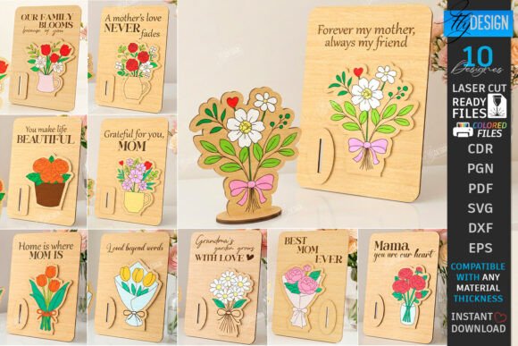 Mother's Day Cards Laser Cut Bundle SVG Review
