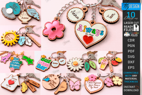 Mother's Day Keychains Laser Cut Bundle Review