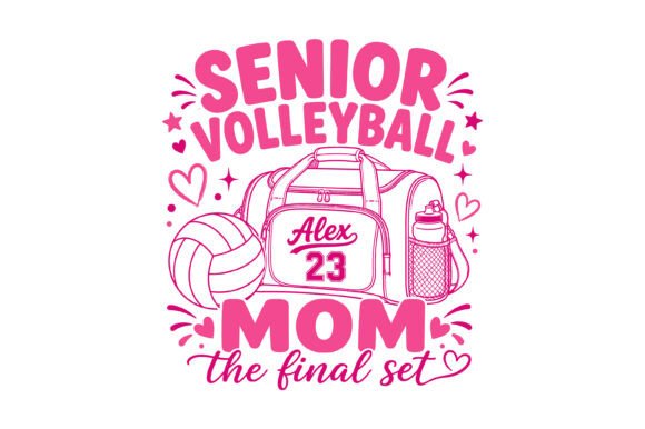 Senior Volleyball Mom Design: A Versatile Embroidery Gem