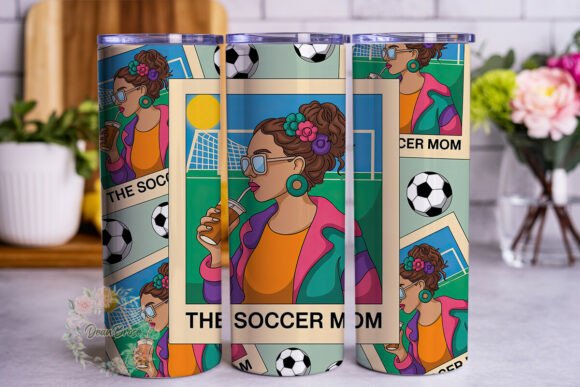 Soccer Mom Summer Vibes 20oz Tumbler Wrap